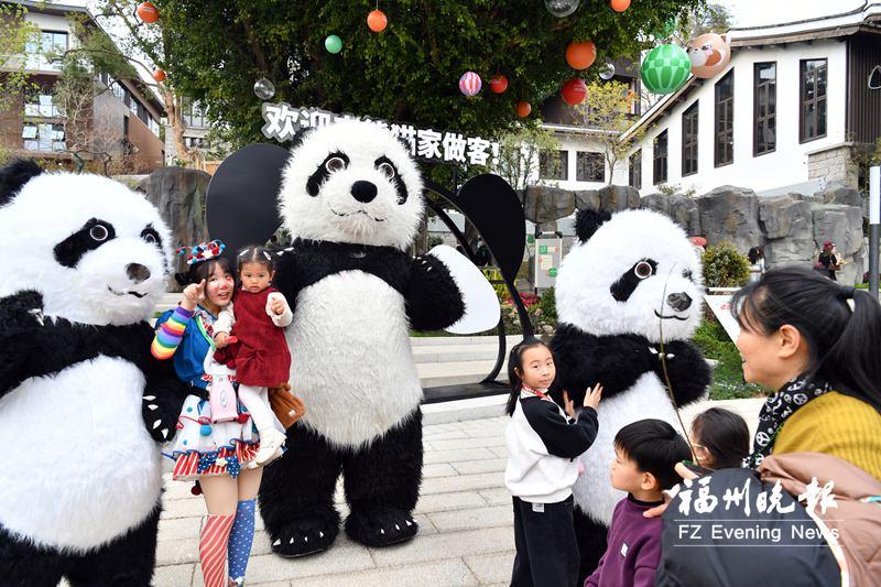 福州熊猫世界开园首日，市民抢鲜看国宝，仪式创意满满(图1)