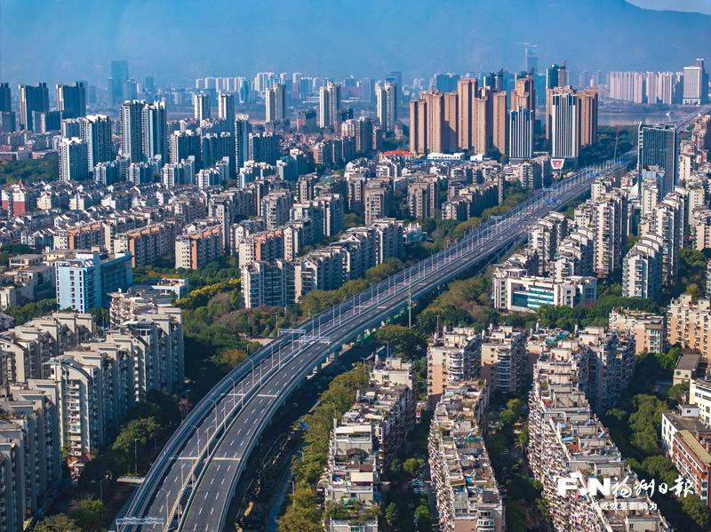 今晚通车！金山大道主线高架及2条新匝道，闽侯与城区畅行无阻(图1)