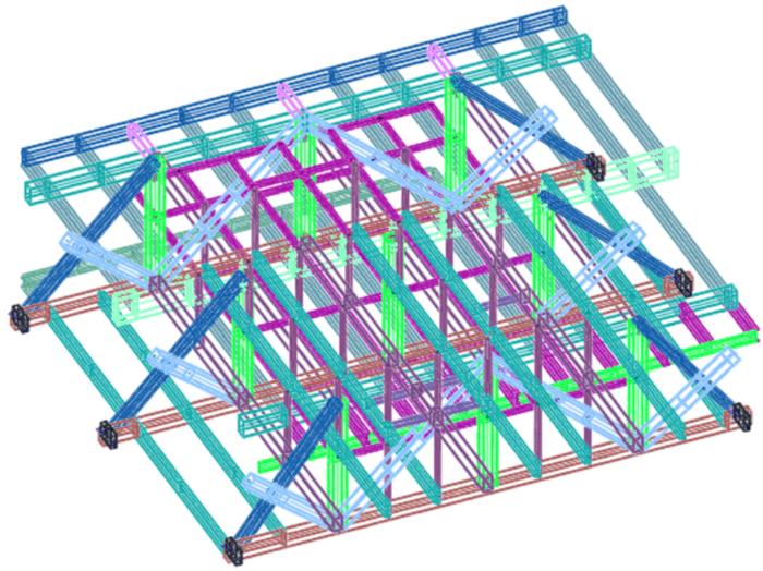 福建二建集团万鼎世纪商业广场项目空中连体钢桁架成功提升(图6)